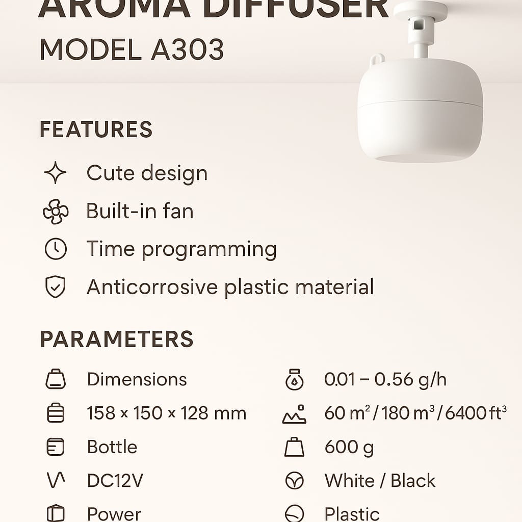 DIFUSOR DE AROMA MODEL A303