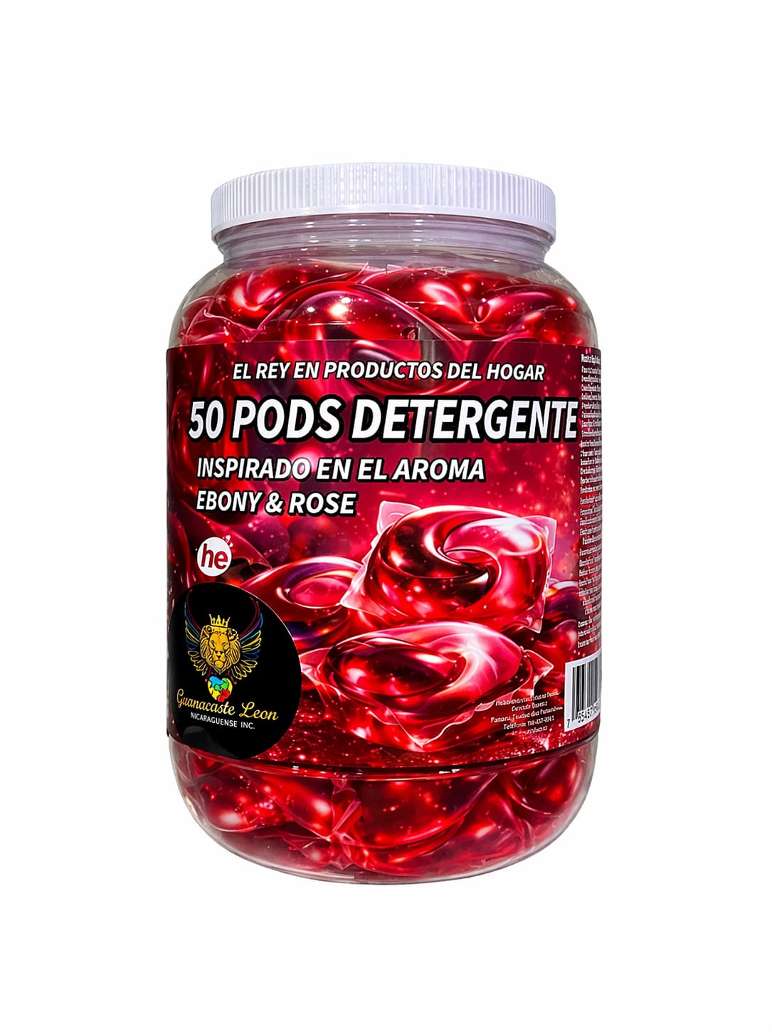 50 PODS DETERGENTE AROMA EBONY ROSE