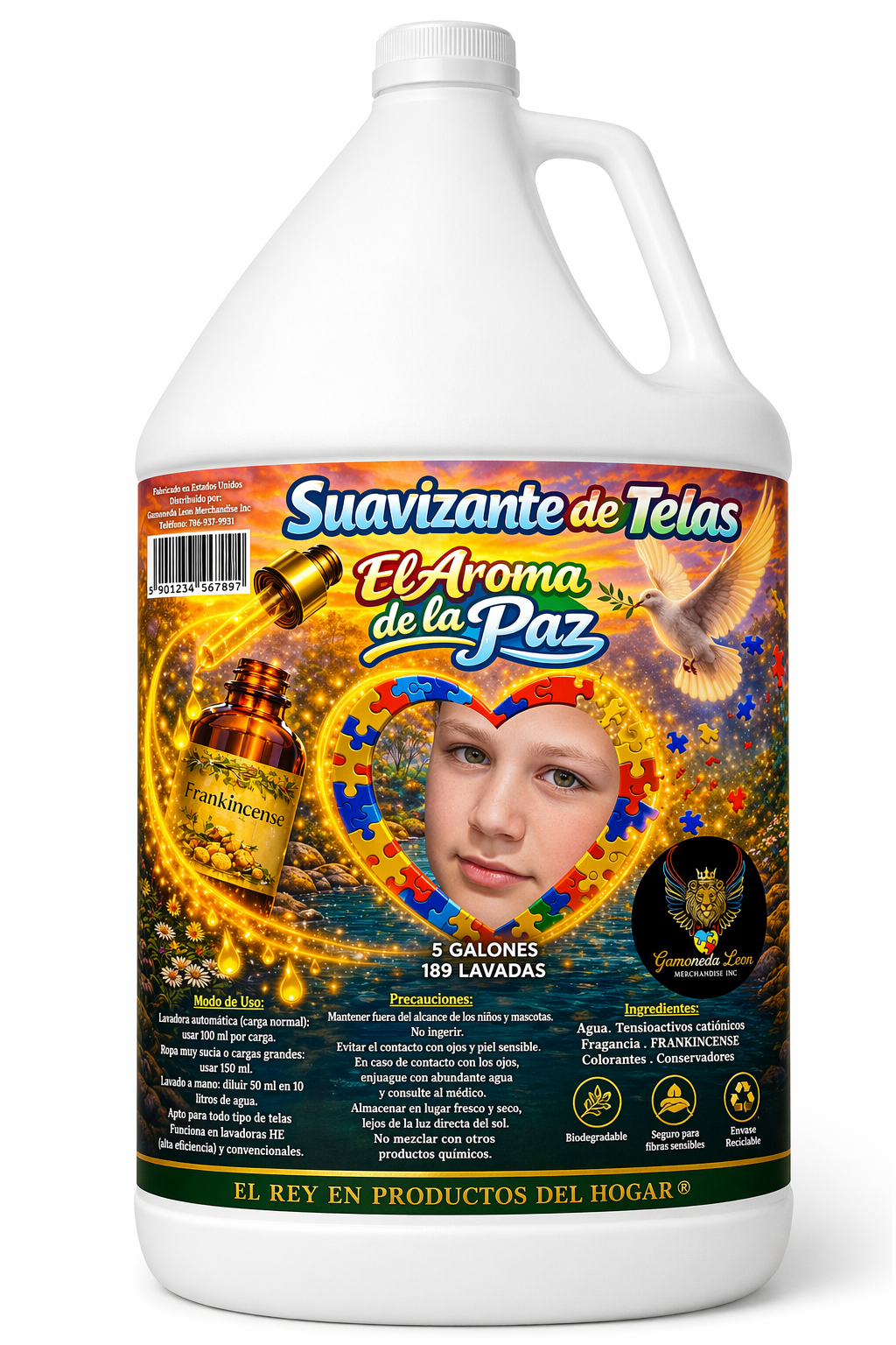 SUAVIZANTE DE TELAS EL AROMA DE LA PAZ